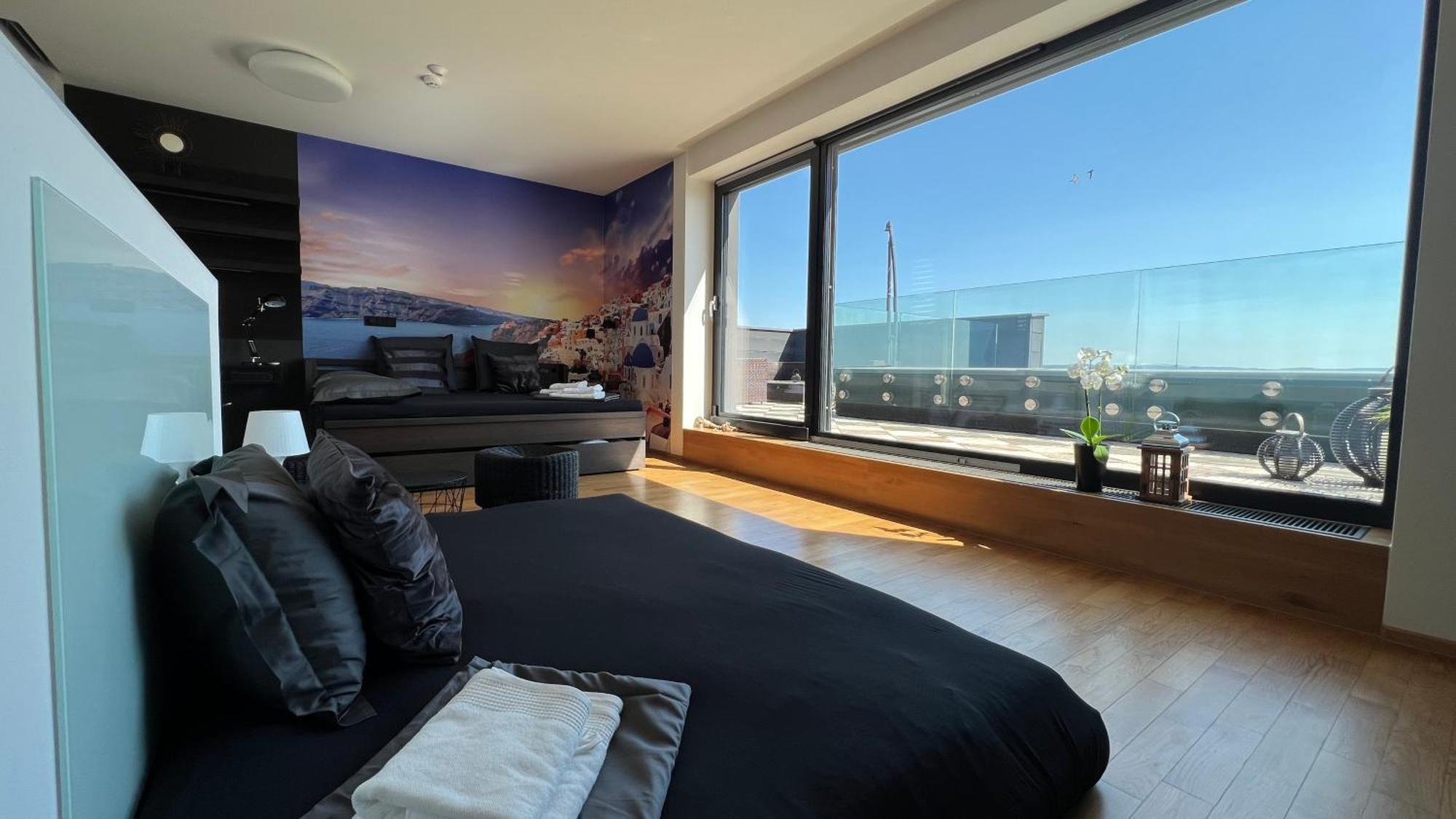 Apartman Se Saunou A Terasou S Vyhledem Na 브르노 외부 사진
